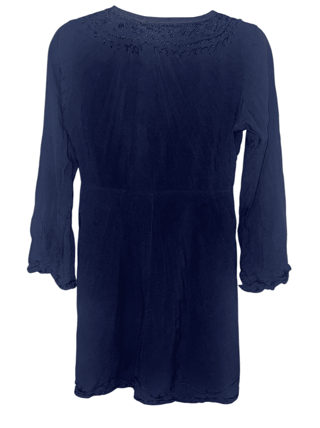 Emma Caine navy size s Plunge Long Sleeve Hippie Boho - Thumbnail 2