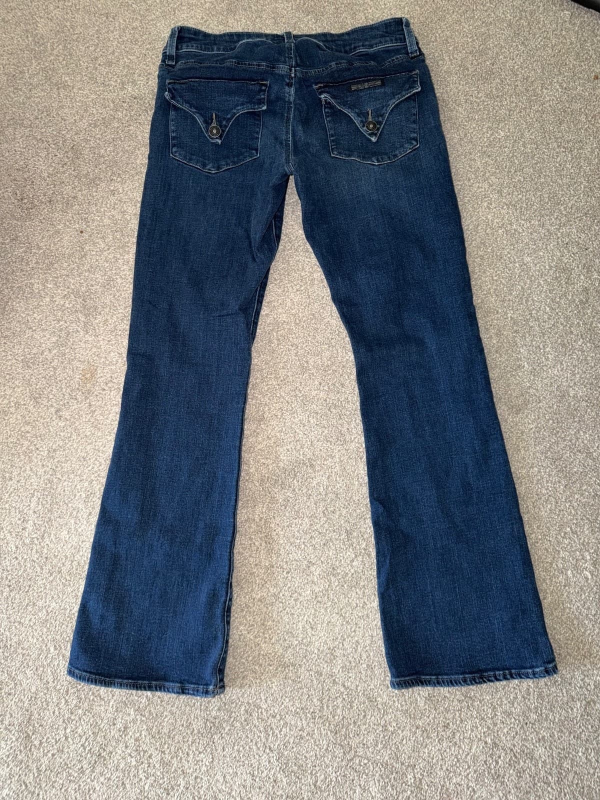 Hudson Collin Mid-Rise Bootcut Dark Wash Sz 27 Designer - Thumbnail 4