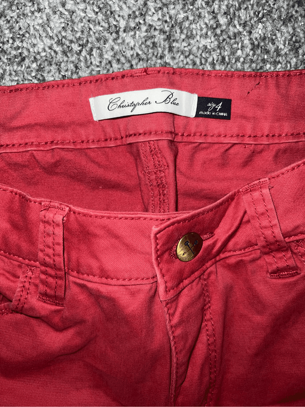 Christopher blue Chloe mid rise skinny crop sz 4 red Coastal Summer Dopamine - Thumbnail 7