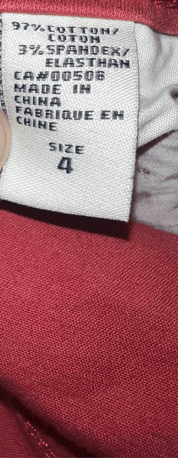 Christopher blue Chloe mid rise skinny crop sz 4 red Coastal Summer Dopamine - Thumbnail 4