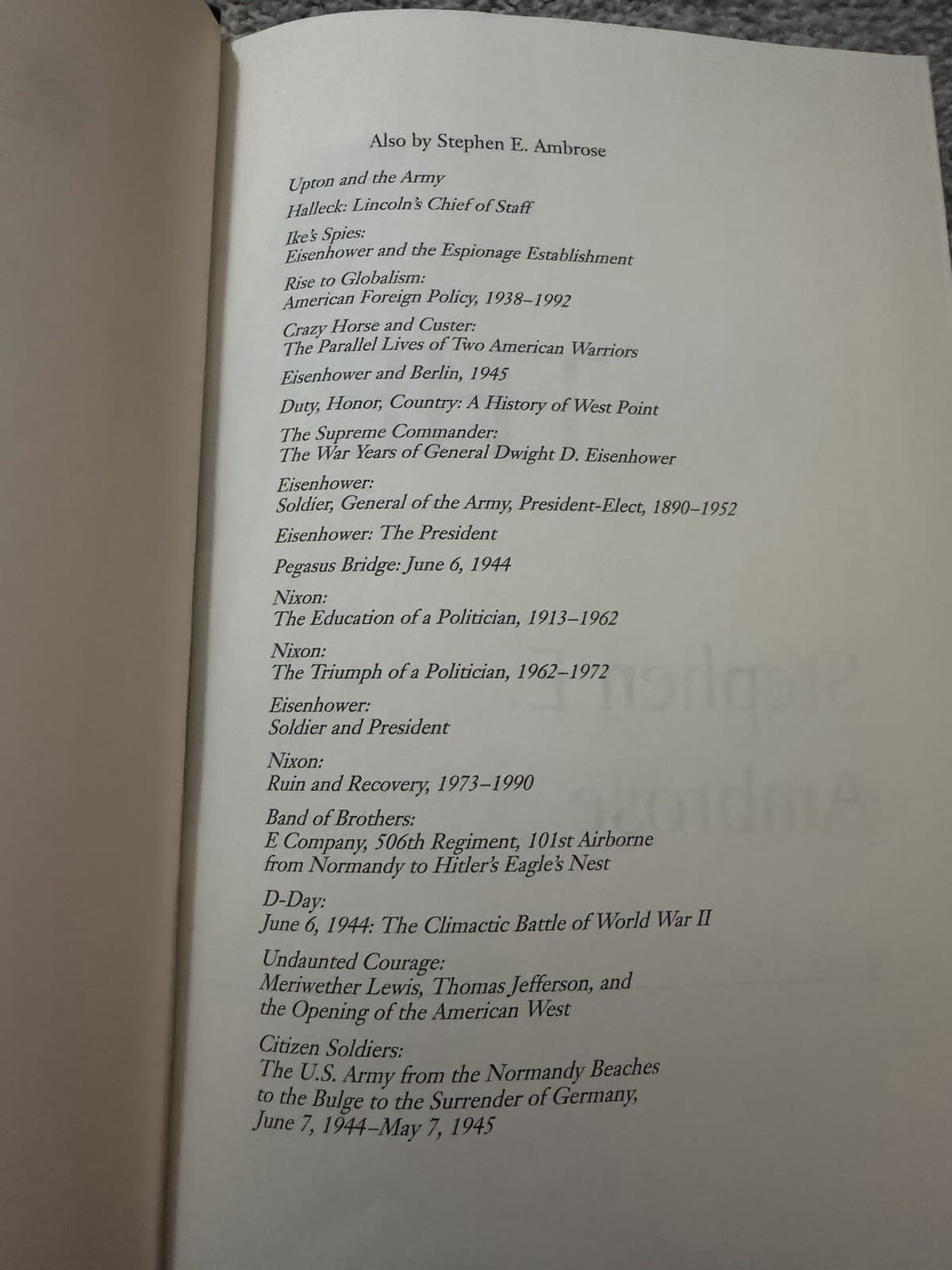The Victors Stephen E Ambrose Hardcover WWII History Book - Thumbnail 2