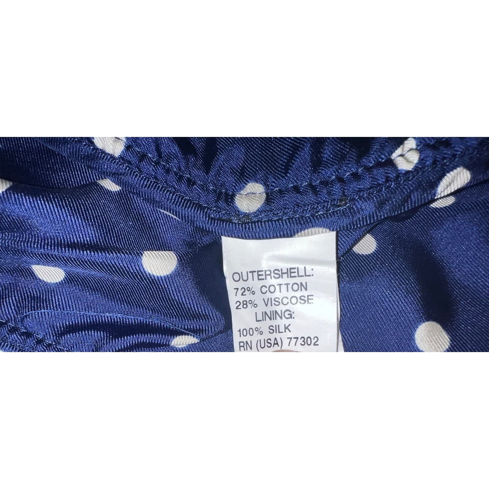 Zara Tweed Ruffle Hem Blazer Sz s Blue Cropped 3/4 Sleeve Office siren Secretary - Thumbnail 7