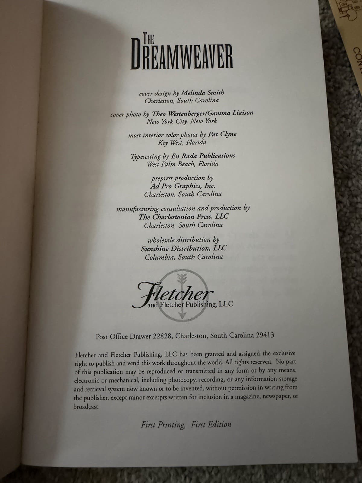 “The Dreamweaver”First Edition paperback - Thumbnail 2