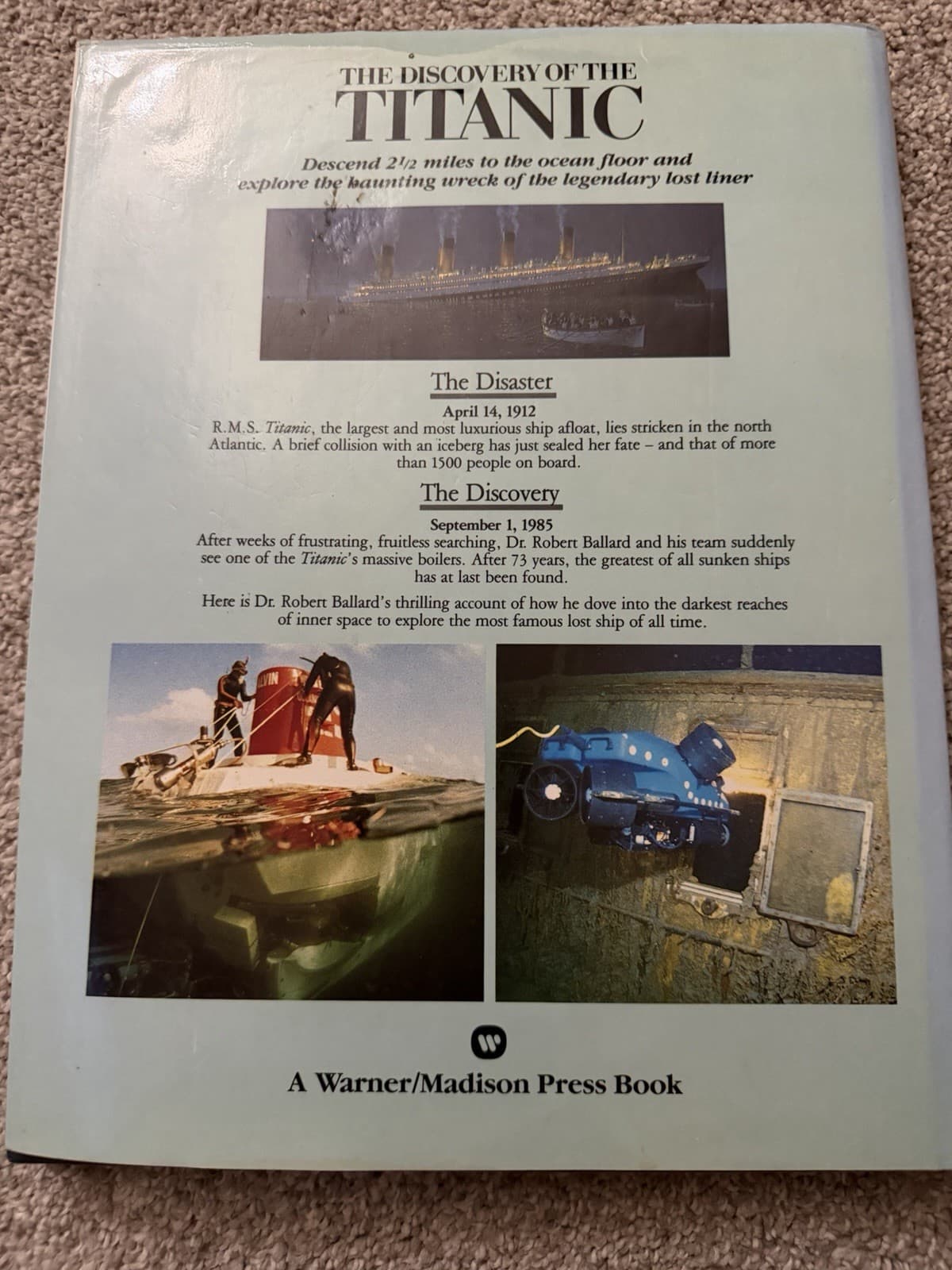 The Discovery of the Titanic (Robert D. Ballard, 1987 First Editi - Thumbnail 6