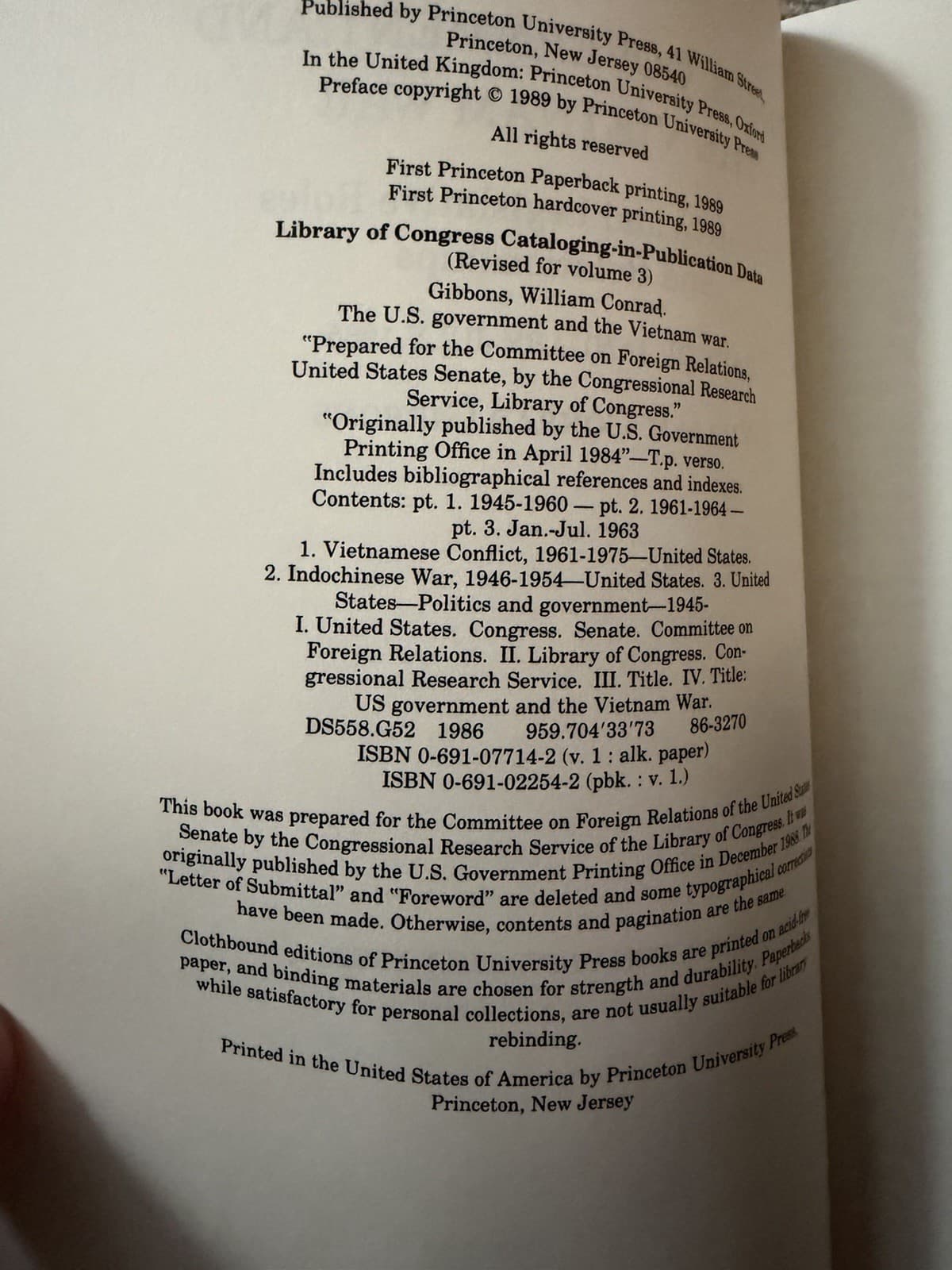 Princeton University Press Vietnam War Study First Edition - Thumbnail 2