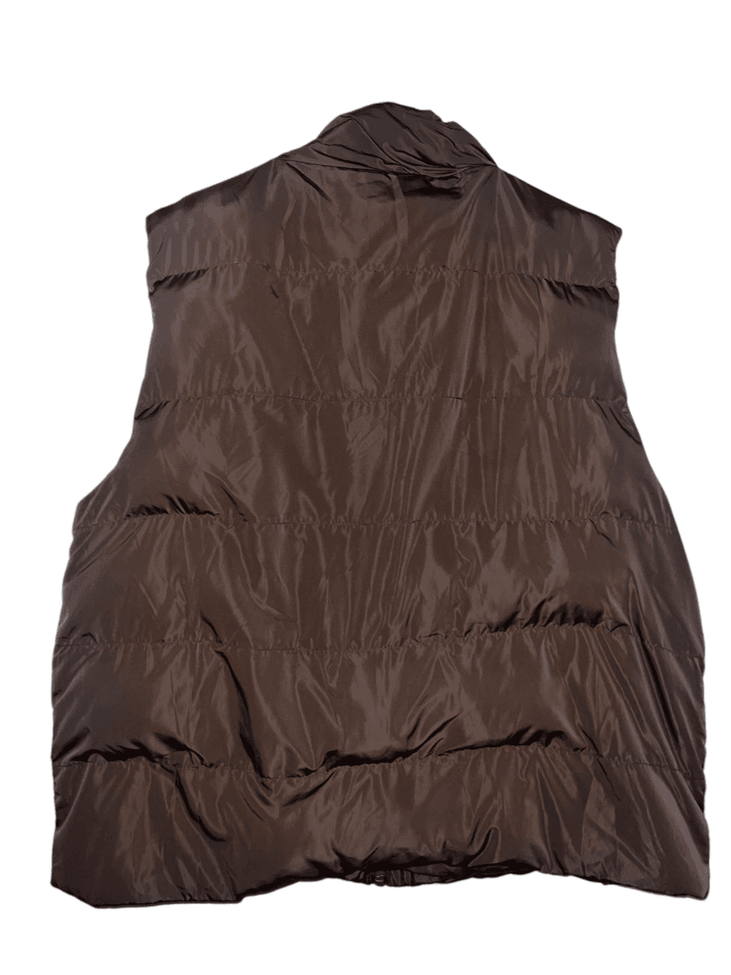 Entro Puff Vest brown sz 2x Preppy Boho Bohemian Normcore - Thumbnail 2