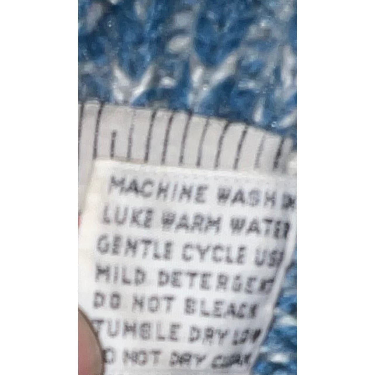 Vintage Rare McGregor Blue Sweater Sz M 60s 70s 80s Retro Acrylic - Thumbnail 7