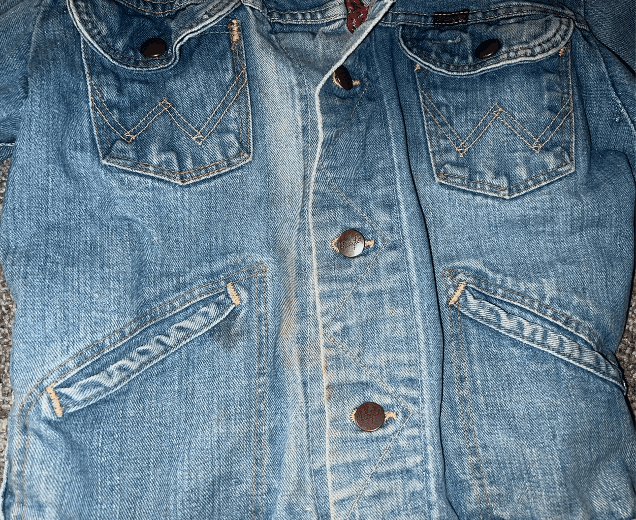1970s Wrangler Art Denim Jacket, Western, Hippie Biker vintage sz 32 (xs or s) - Thumbnail 9