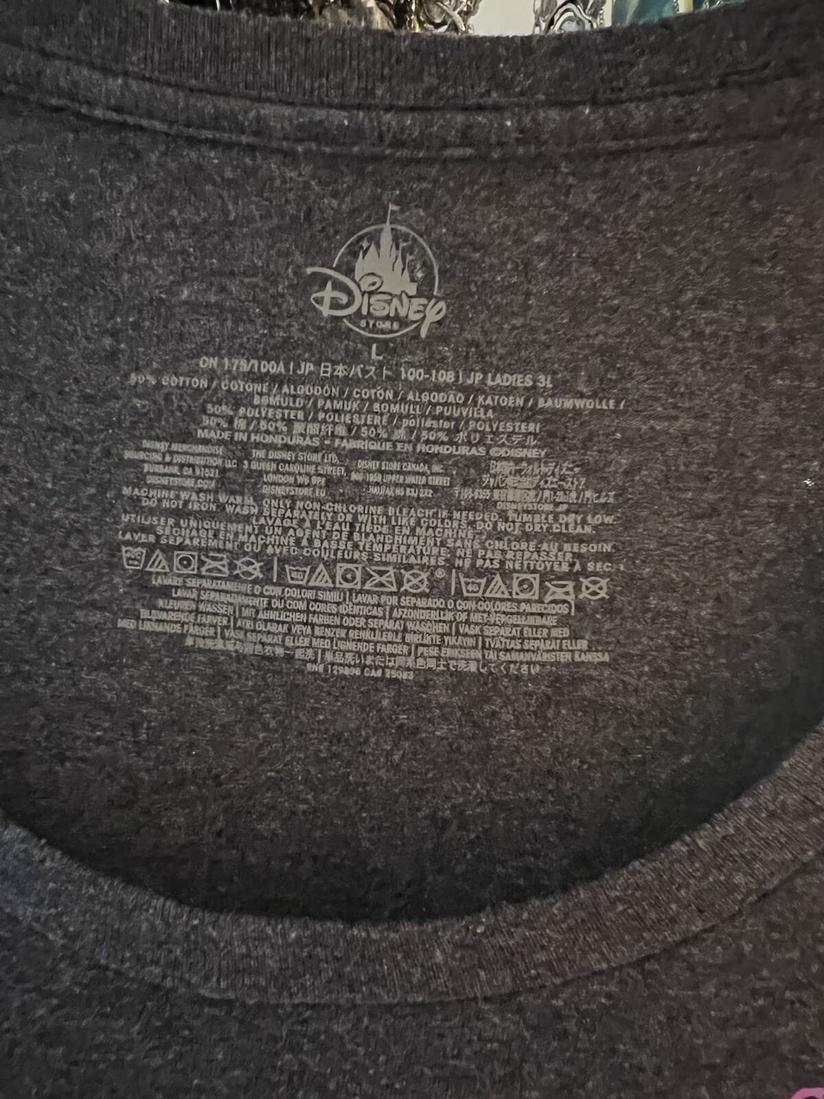Disney Gray Minnie Mouse Paint Dripping Bow Tee Shirt Vacation Disney Wear - Thumbnail 3