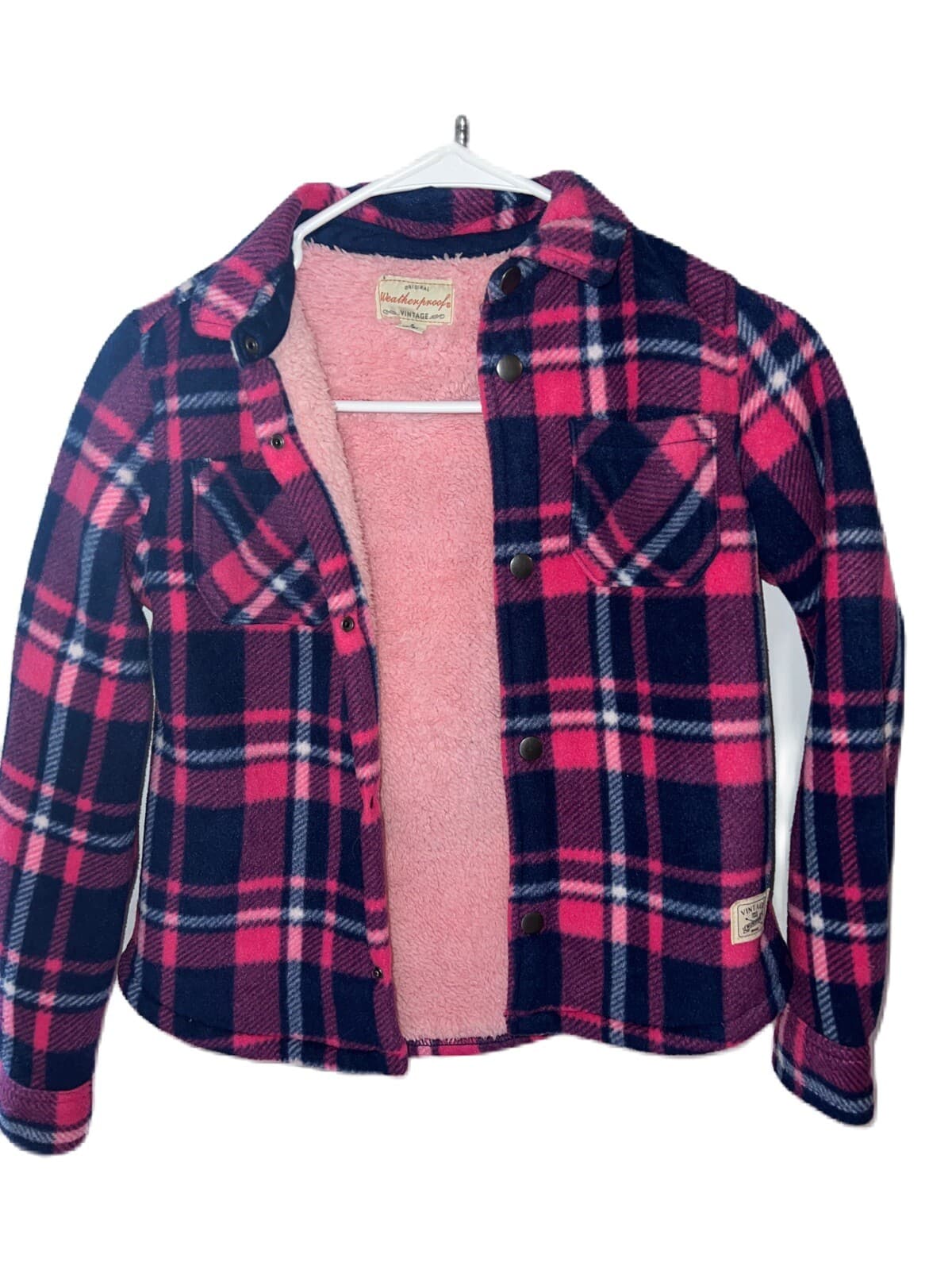 WEATHERPROOF-Plaid Cozy Sz 7-8 preppystyle Normcore kidcore - Thumbnail 5