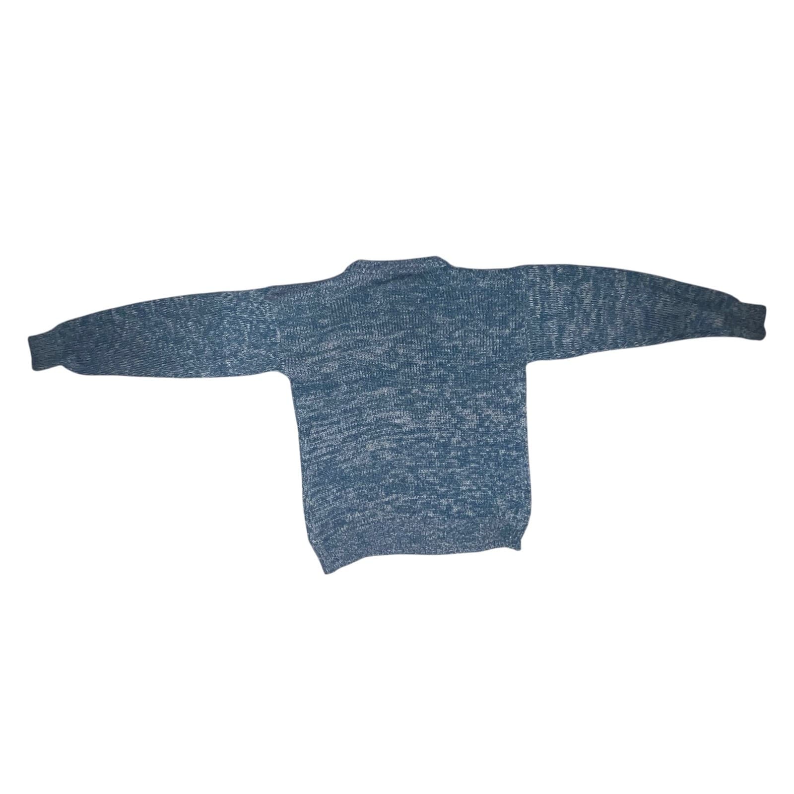 Vintage Rare McGregor Blue Sweater Sz M 60s 70s 80s Retro Acrylic - Thumbnail 2