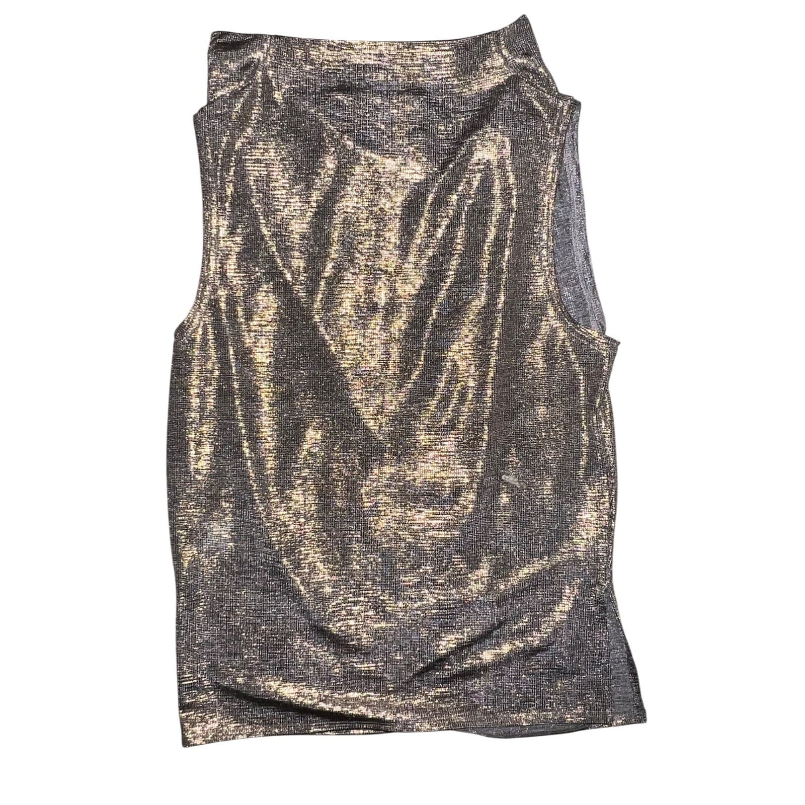 Brochu Walker Nova Top Bronze Size S | Luxury Sleeveless Blouse Polyester - Thumbnail 3