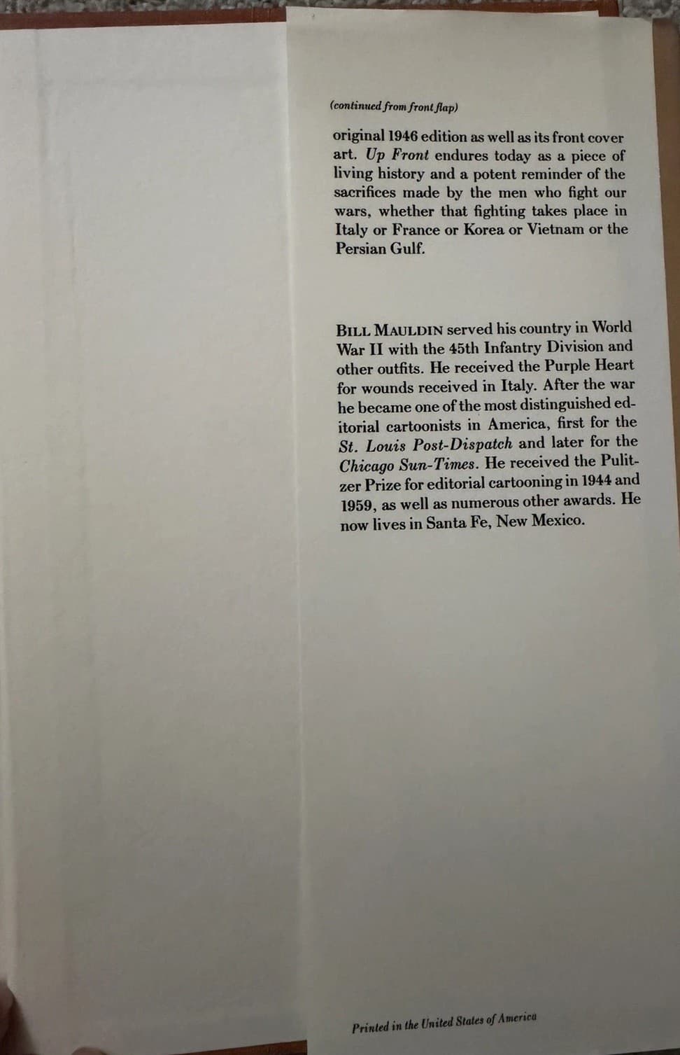 Up Front by Bill Mauldin – 50th Anniversary - Thumbnail 7