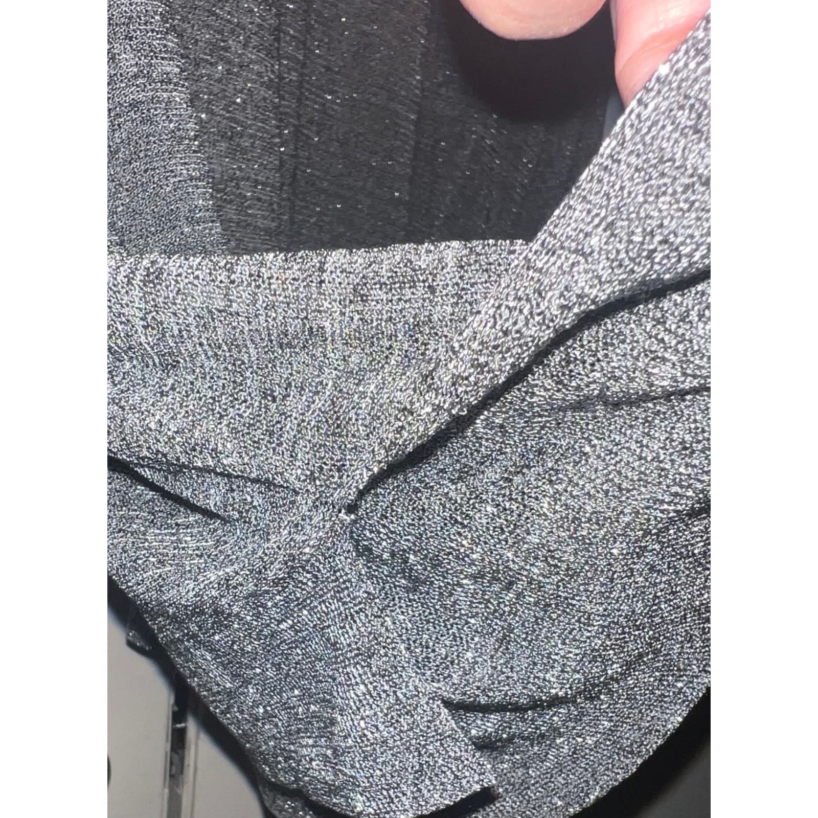 Gérard Darel Gray Sheer Sparkle Top Sz 2 Luxury Designer - Thumbnail 6