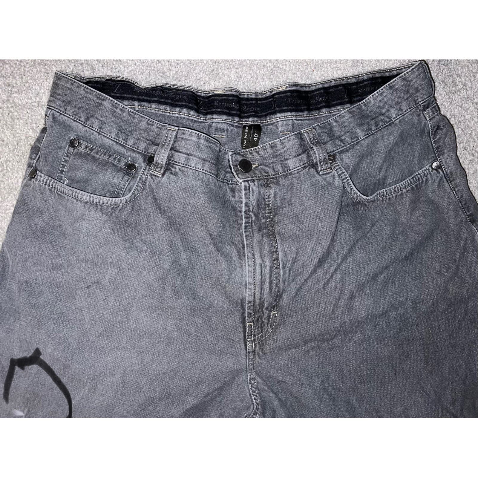 Ermenegildo Zegna gray Jeans Luxury Designer Italian Denim sz 40 - Thumbnail 12