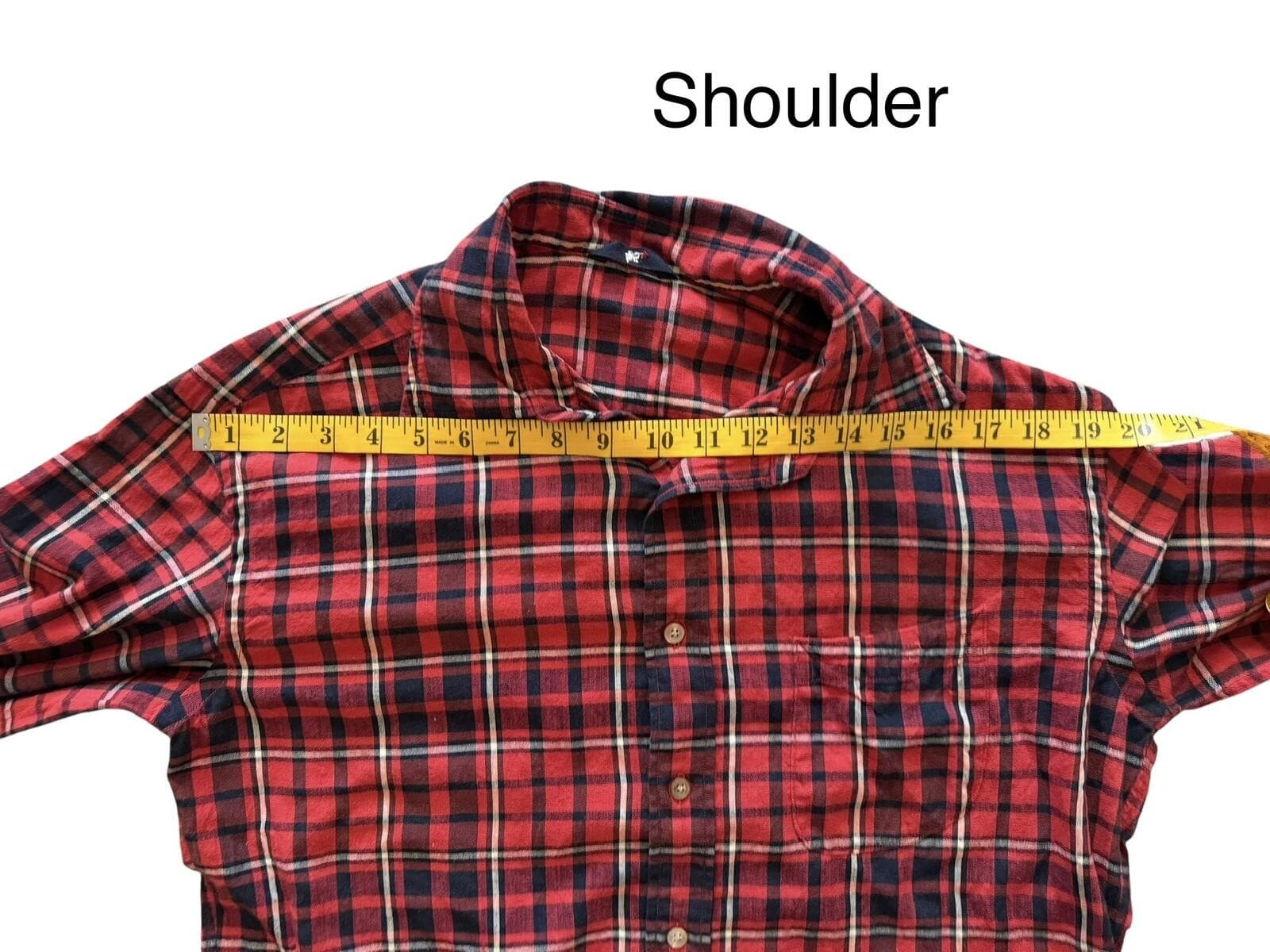 45R 45RPM Red Cotton Flannel Shirt Size 5 Made in Japan Luxury - Thumbnail 10