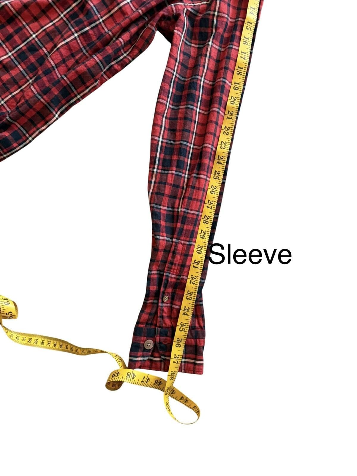 45R 45RPM Red Cotton Flannel Shirt Size 5 Made in Japan Luxury - Thumbnail 11