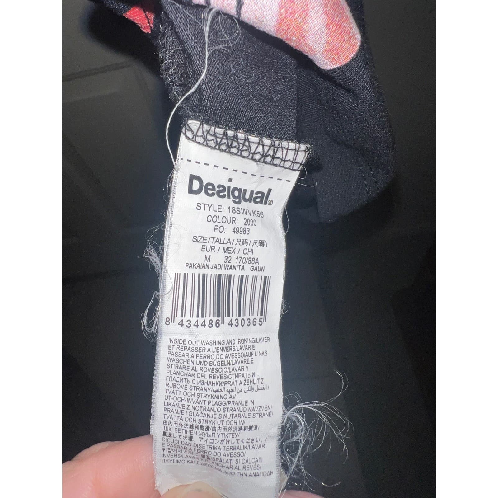 Desigual Floral Viscose Dress Sz M | Short Sleeve Cottagecore Boho - Thumbnail 5