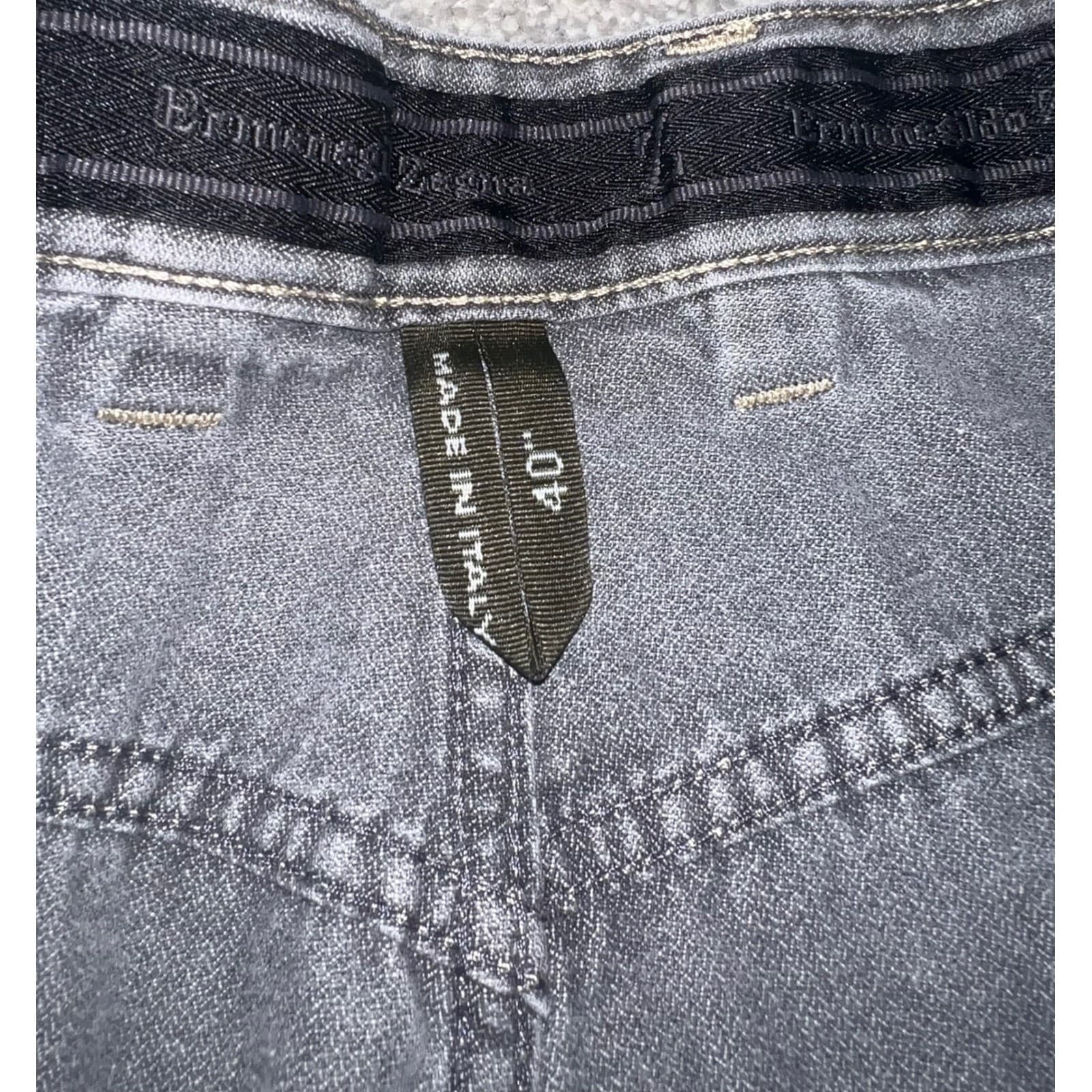Ermenegildo Zegna gray Jeans Luxury Designer Italian Denim sz 40 - Thumbnail 7