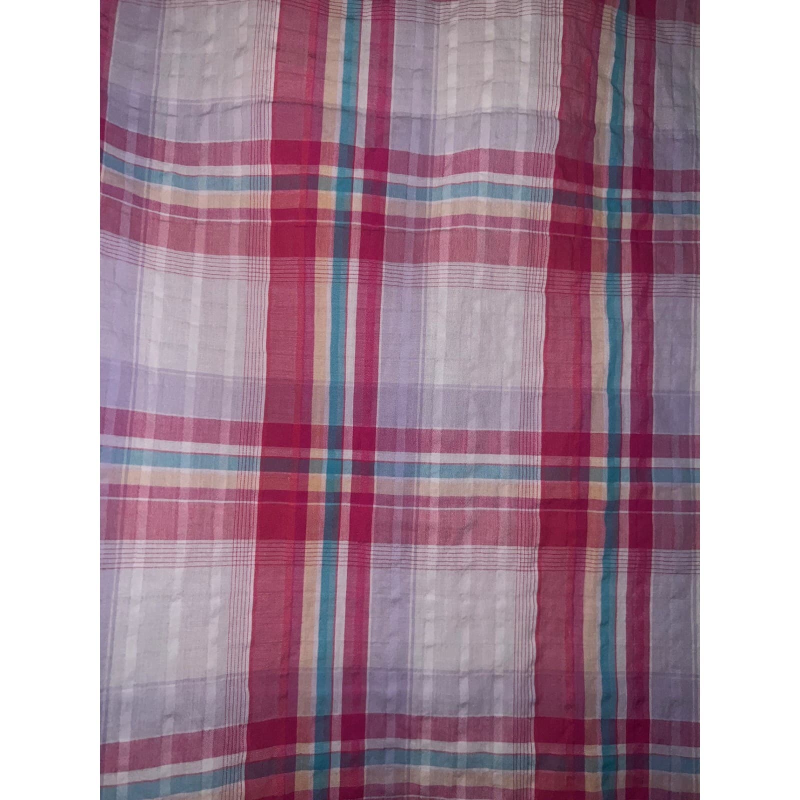 J. McLaughlin Plaid Button Down Shirt Sz 4 Long Sleeve Preppy Designer - Thumbnail 4