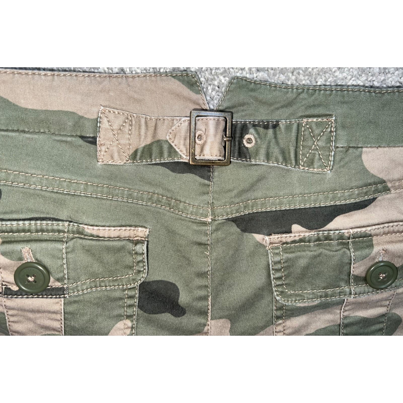 Juicy Couture Y2K Vintage Camouflage Pants Sz 8 | Boho Casual 2000s - Thumbnail 6