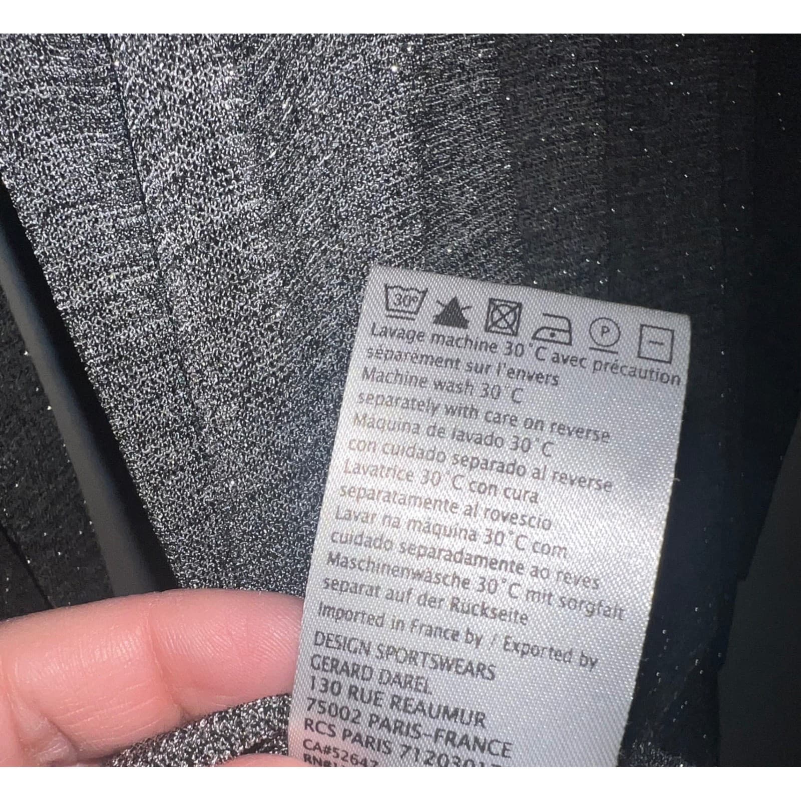 Gérard Darel Gray Sheer Sparkle Top Sz 2 Luxury Designer - Thumbnail 5