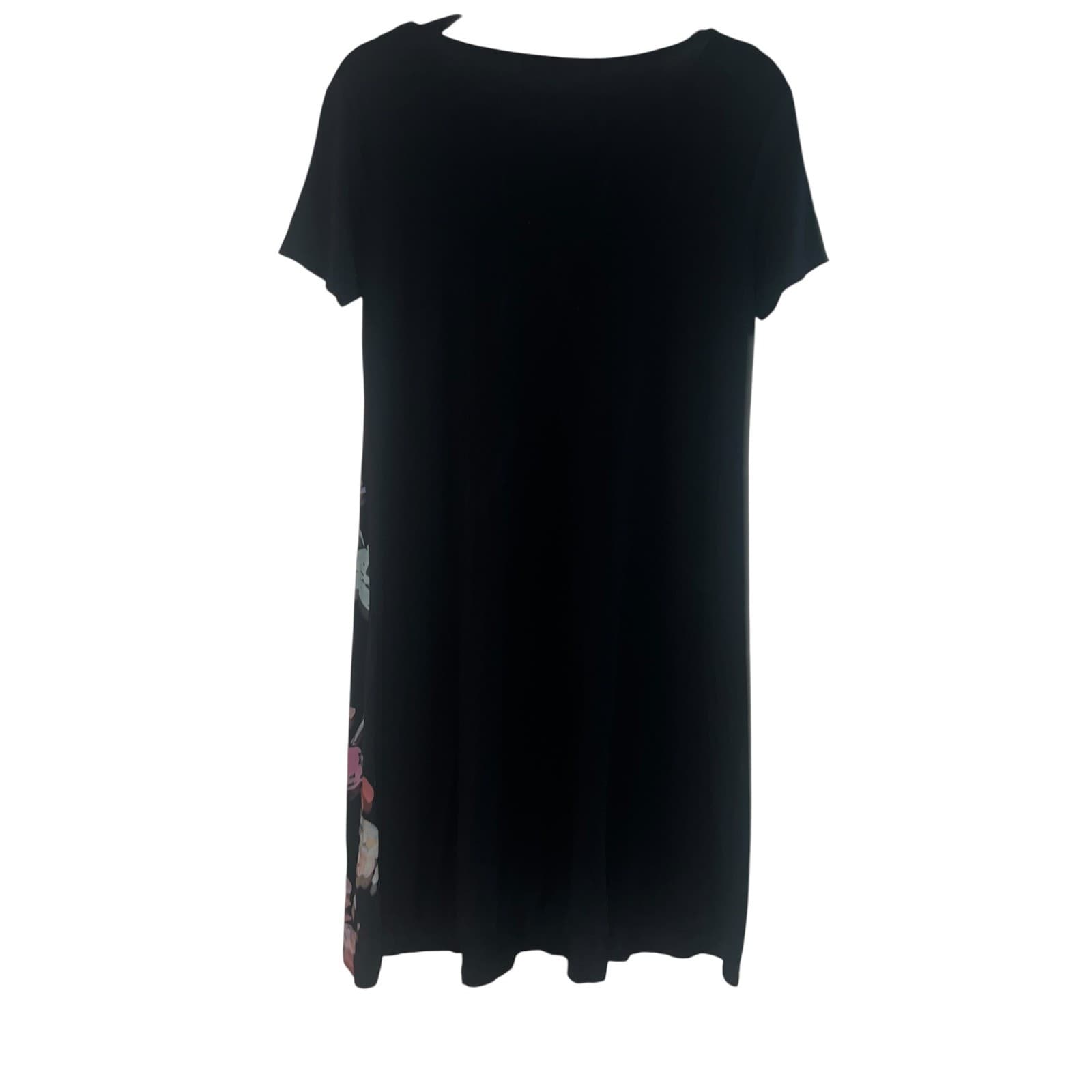 Desigual Floral Viscose Dress Sz M | Short Sleeve Cottagecore Boho - Thumbnail 4