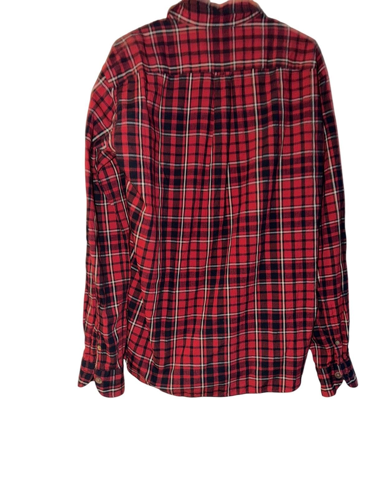 45R 45RPM Red Cotton Flannel Shirt Size 5 Made in Japan Luxury - Thumbnail 3