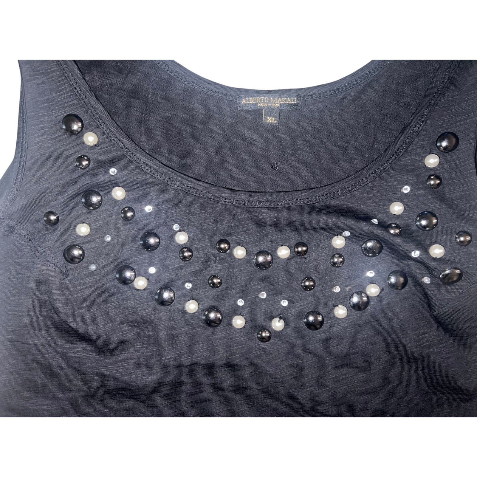 Vintage Y2K Alberto Makali Tank Top Sz XL Luxury Designer - Thumbnail 3