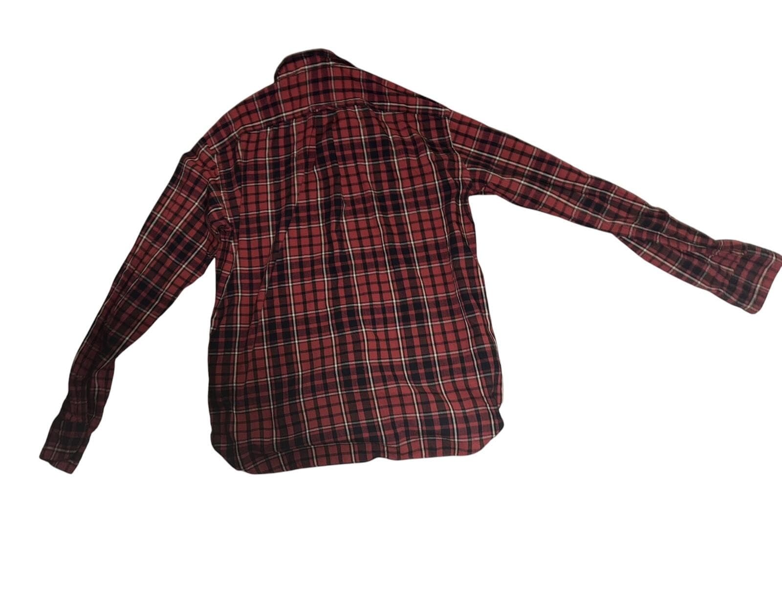45R 45RPM Red Cotton Flannel Shirt Size 5 Made in Japan Luxury - Thumbnail 8