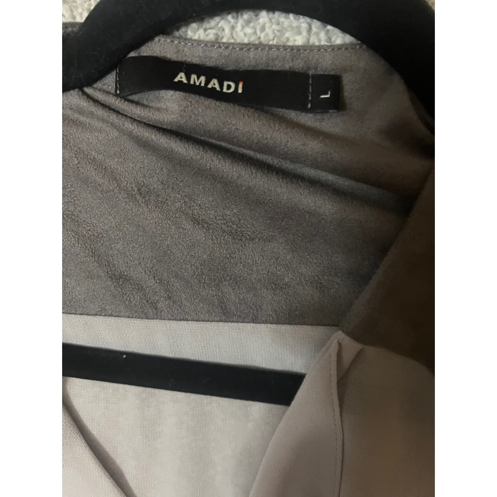 Amadi Gray Sheer Tunic Sz L | V-Neck Ruffle Fairy Gypsy Boho Top - Thumbnail 4