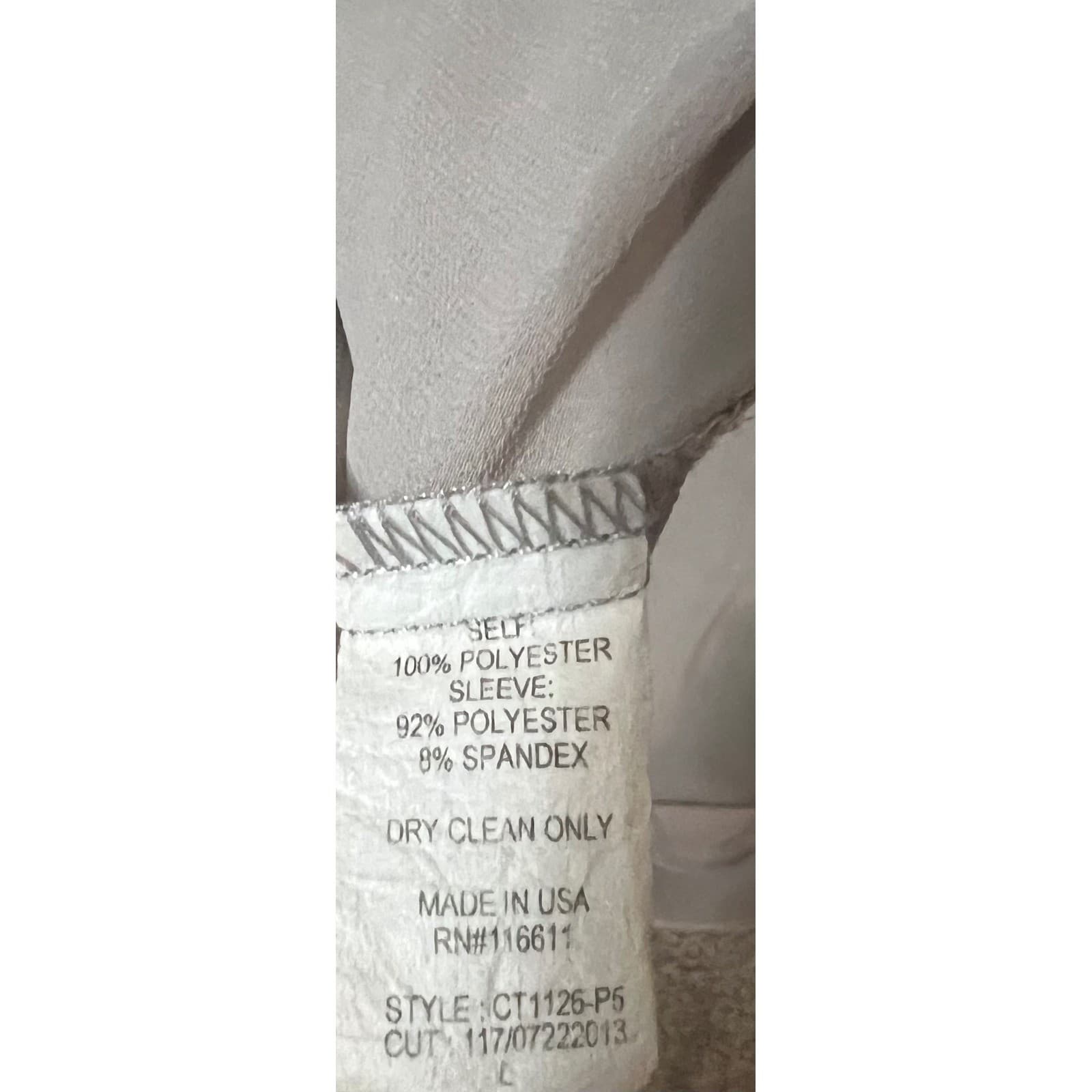 Amadi Gray Sheer Tunic Sz L | V-Neck Ruffle Fairy Gypsy Boho Top - Thumbnail 3