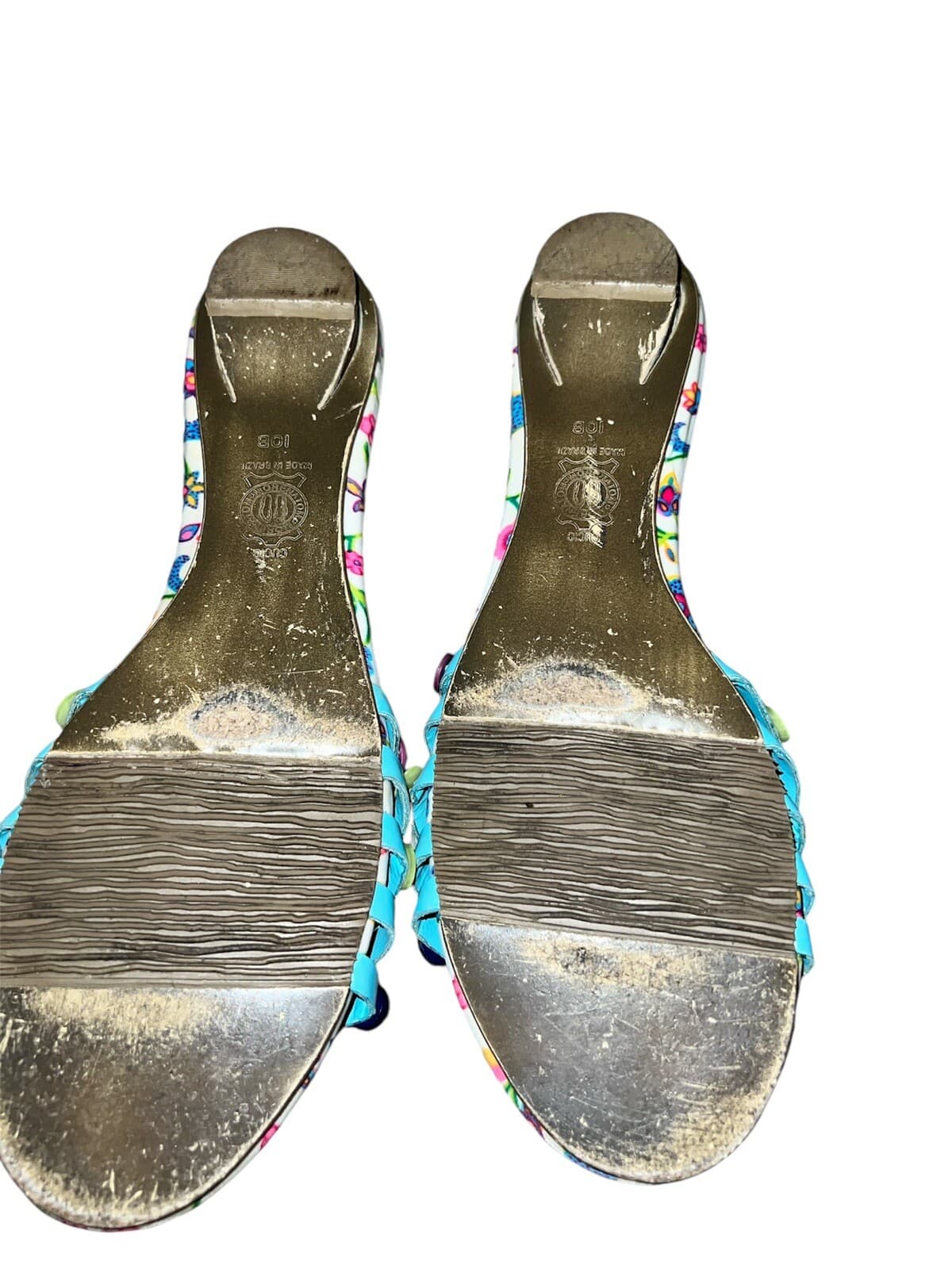 M by Morenatom Blue sandals Sz 10 Boho Chic Bohemian - Thumbnail 4