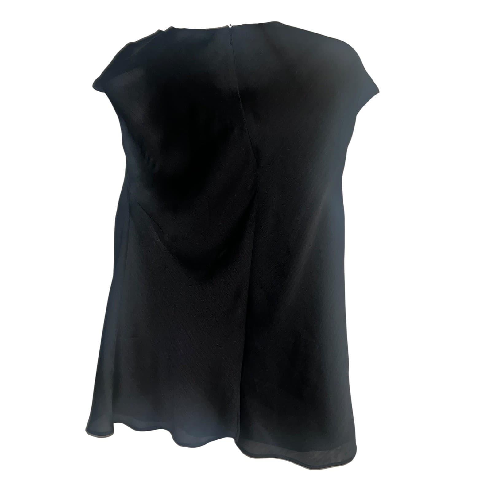 TED BAKER Misrina Draped Neck Sz 2 (6)us minimalist short sleeves - Thumbnail 5