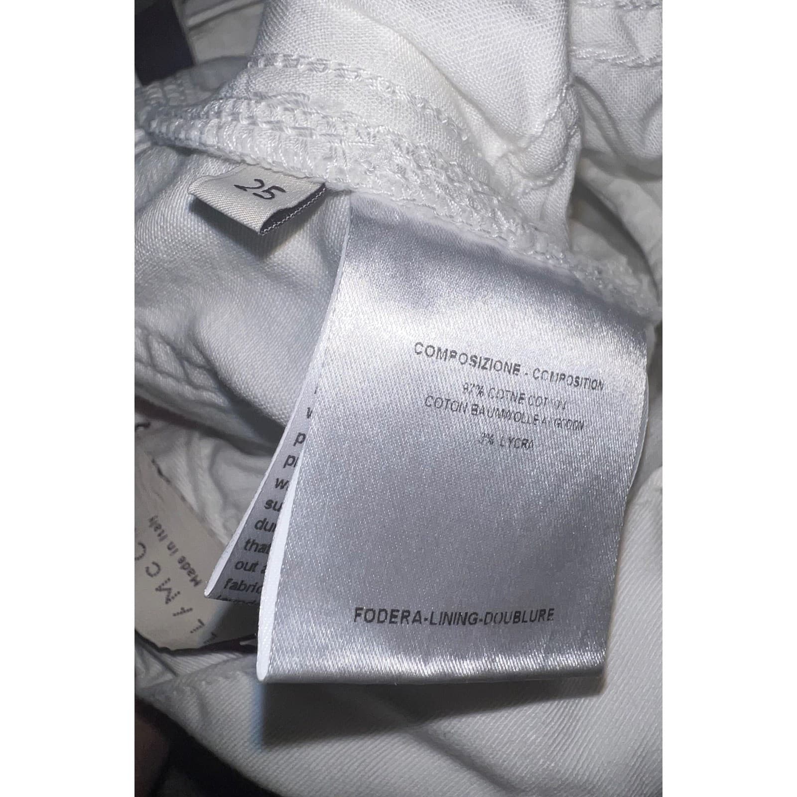 STELLA MCCARTNEY white denim buttoned skirt sz 25 designer luxury - Thumbnail 5