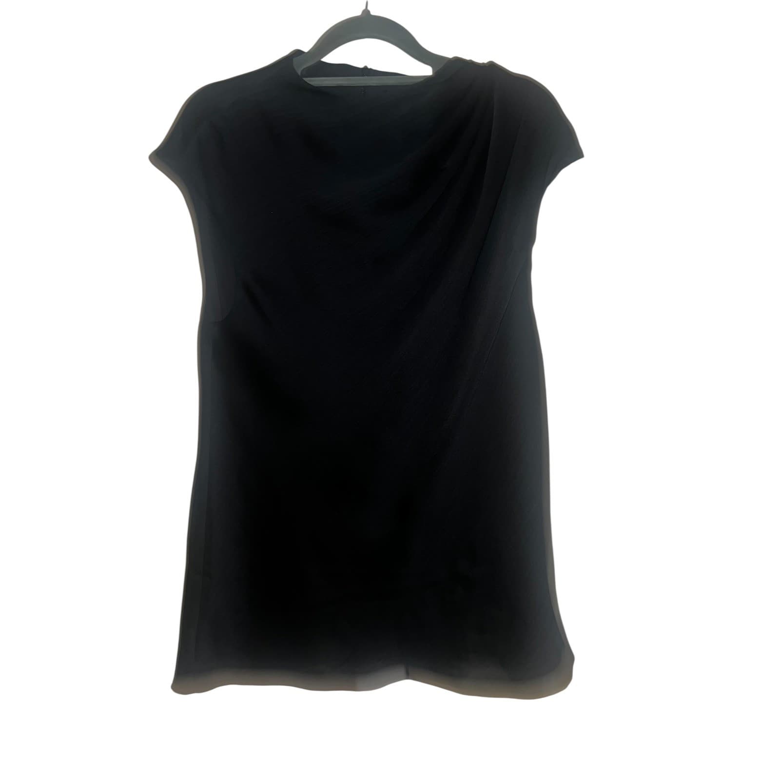 TED BAKER Misrina Draped Neck Sz 2 (6)us minimalist short sleeves - Thumbnail 4