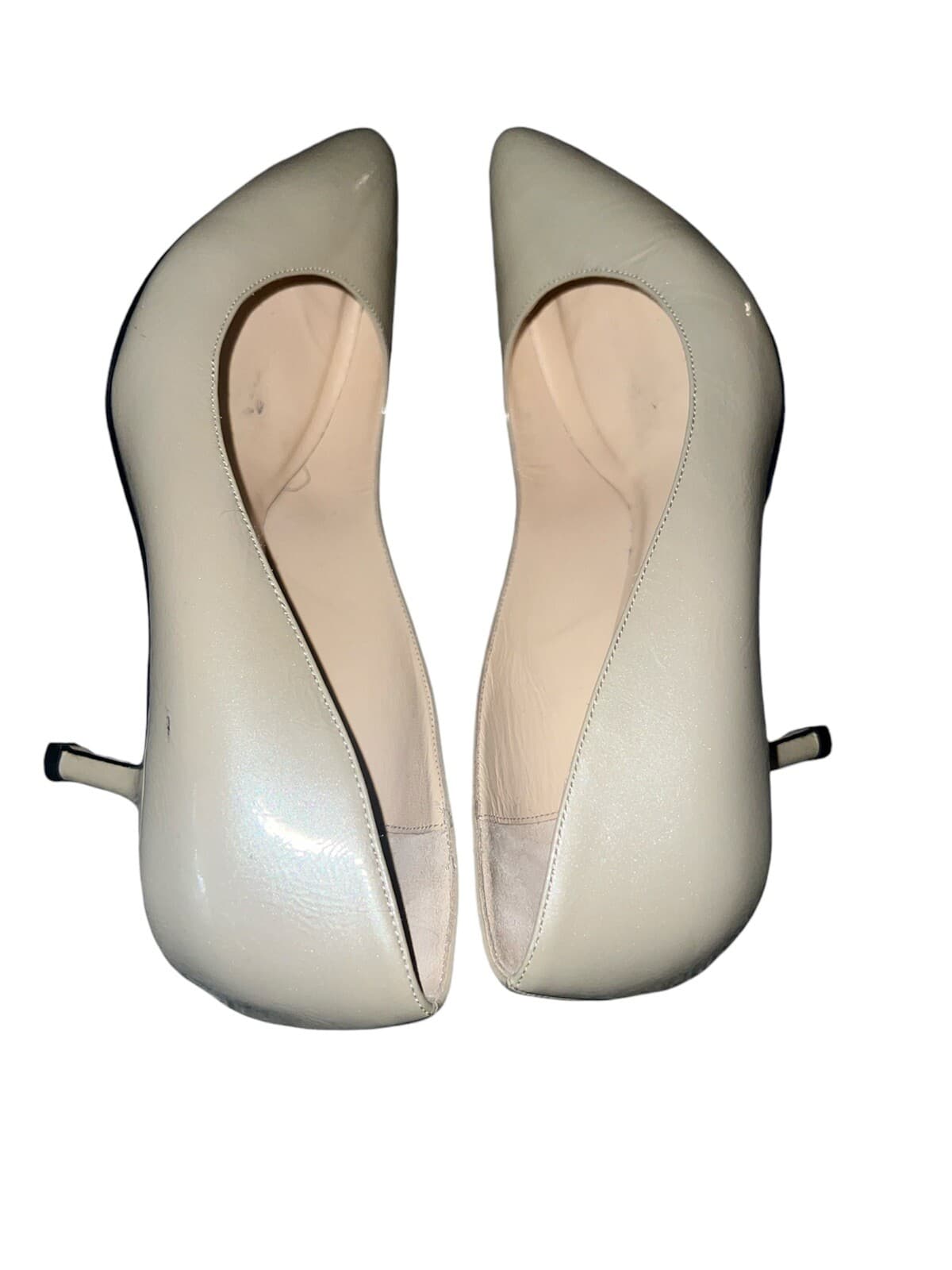The shoe box Italy Tan Cream pointed Pointy pumps ginepro fly Sz 37.5 - Thumbnail 5