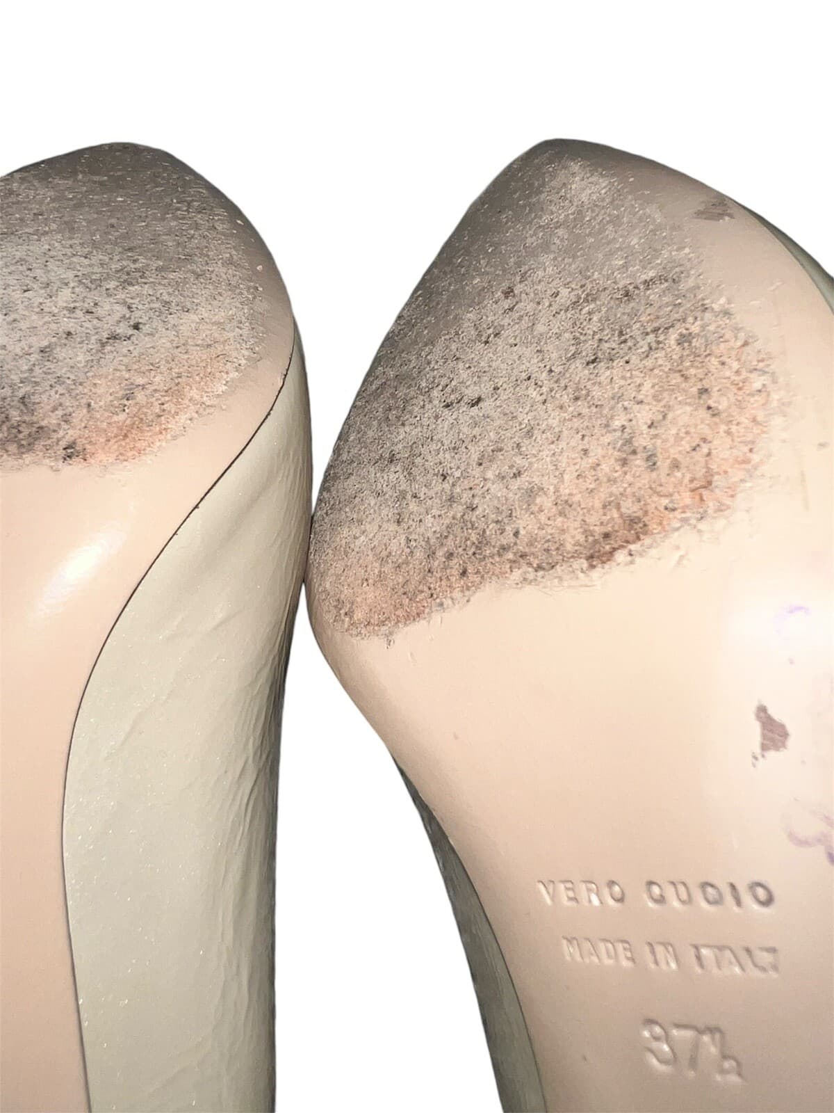 The shoe box Italy Tan Cream pointed Pointy pumps ginepro fly Sz 37.5 - Thumbnail 7