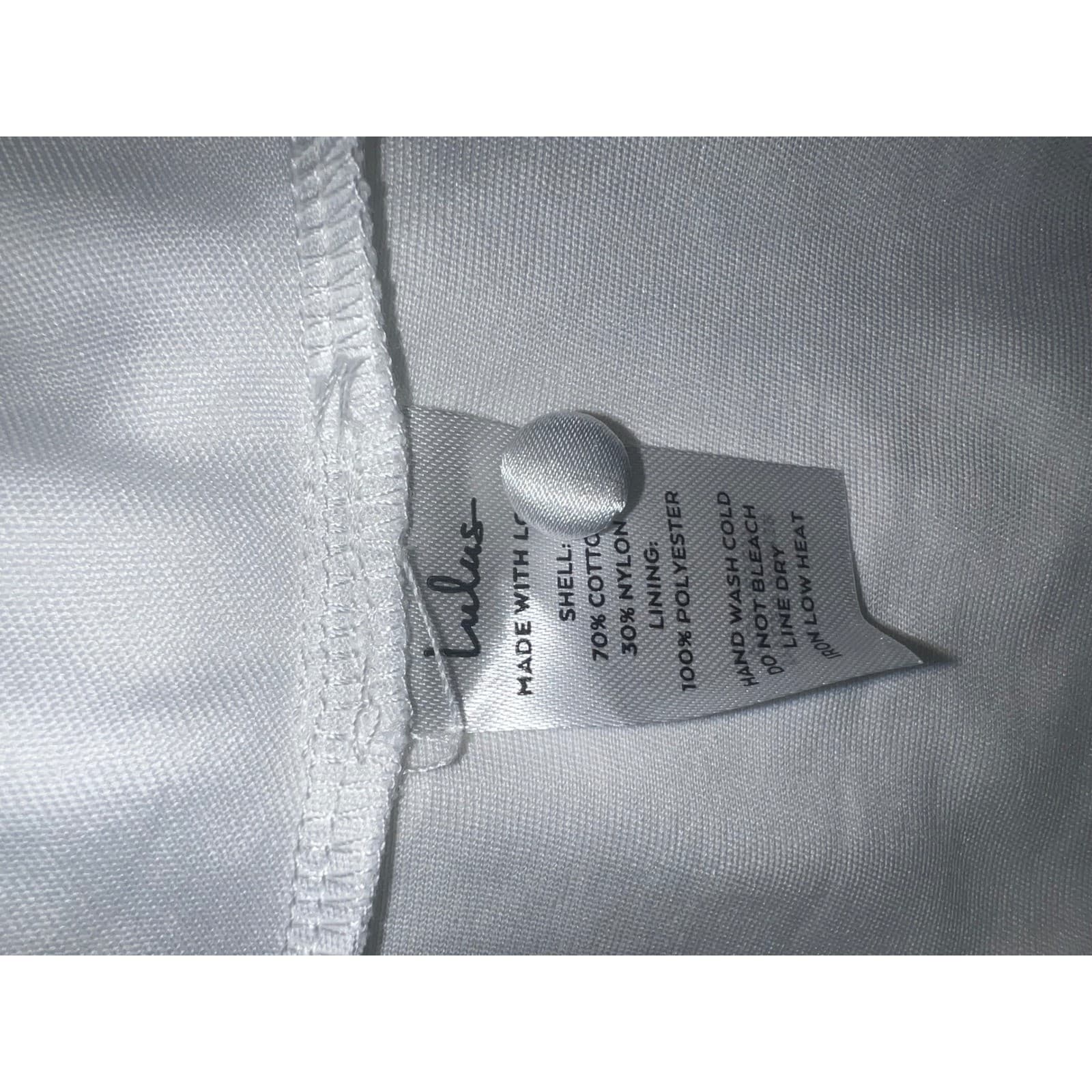 Lulus white plunge dress sz l lace tiered elegant avant garde castal nwt - Thumbnail 6