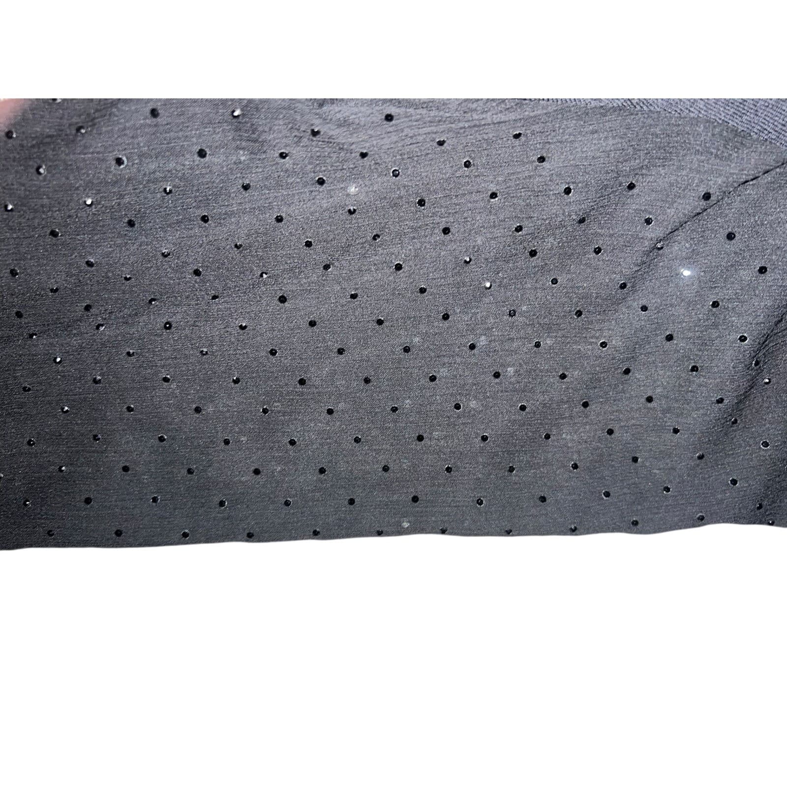 Generation Love Black Quinn RhinestonePuff Sleeve Sz xs minimalist new - Thumbnail 4