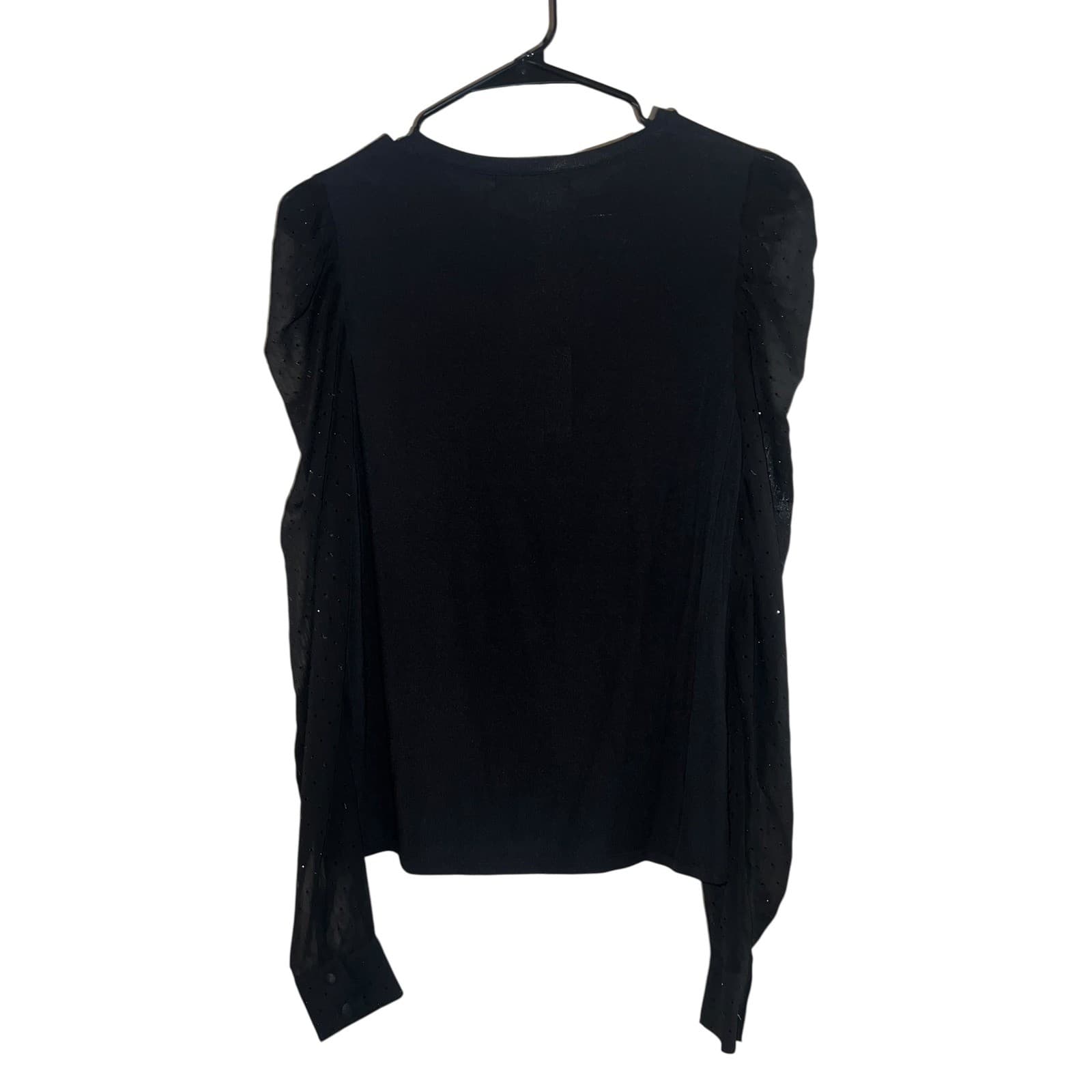 Generation Love Black Quinn RhinestonePuff Sleeve Sz xs minimalist new - Thumbnail 3