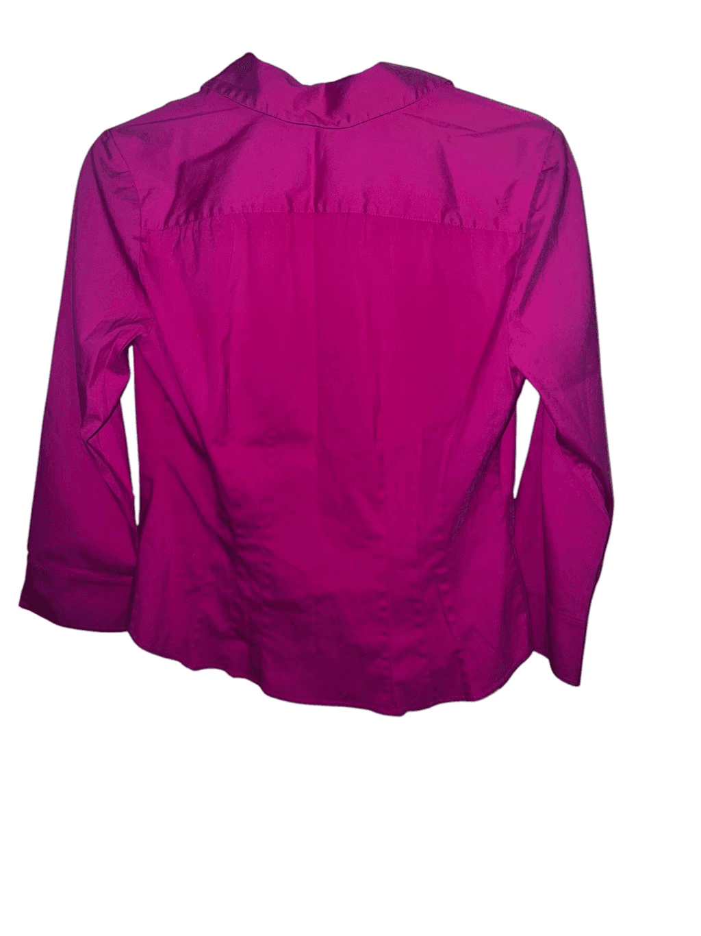 Lafayette 148 NY Button Pink 3/4 Sleeve Collar Sz 2 Officesiren Barbiecore - Thumbnail 2