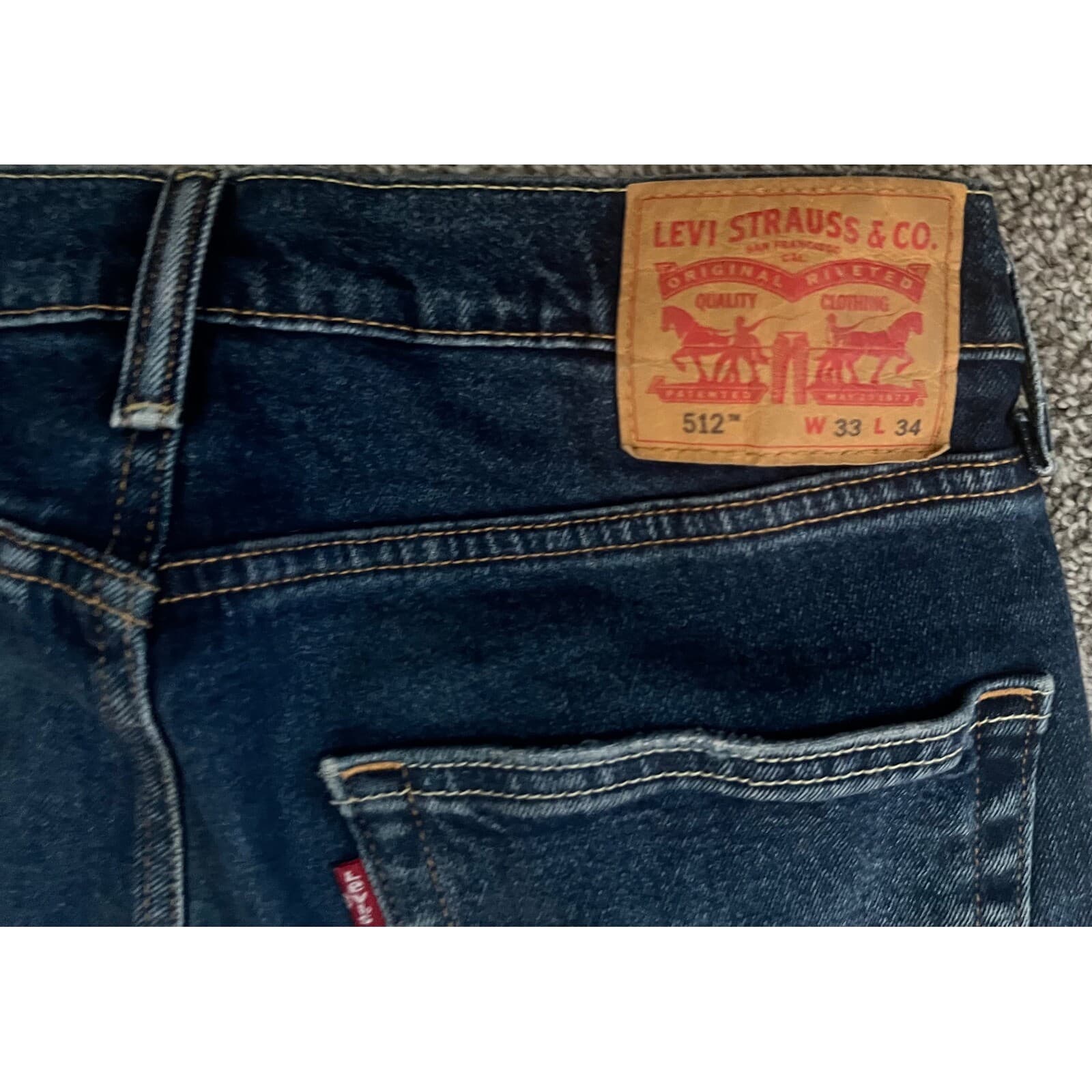 Men's Levi's 512 jeans size 33 Casual Normcore Preppy - Thumbnail 3