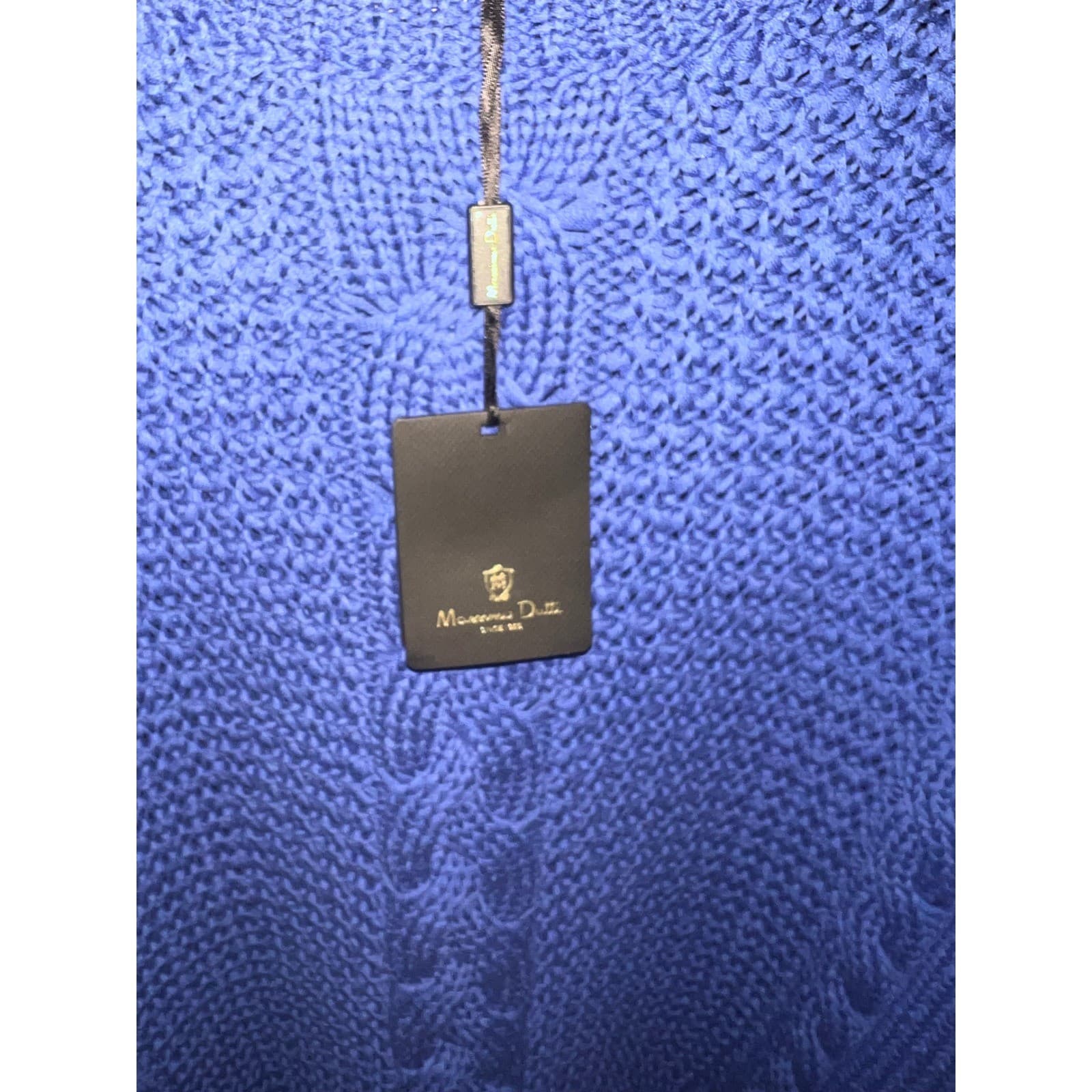 Massimo Dutti blue crew neck Top Sz S 3/4 Sleeve Luxury Designer Comfy nwt - Thumbnail 6
