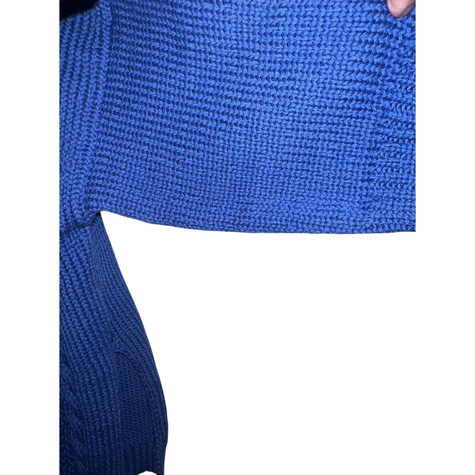 Massimo Dutti blue crew neck Top Sz S 3/4 Sleeve Luxury Designer Comfy nwt - Thumbnail 4