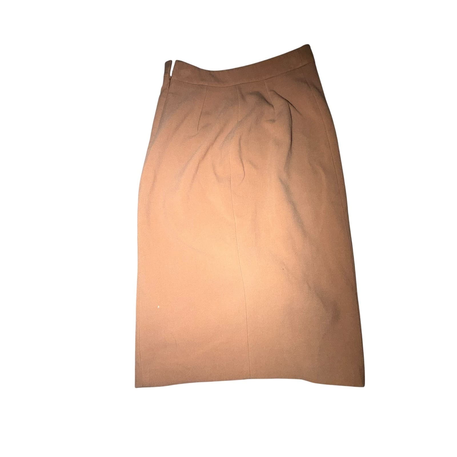 ZARA Cotton Midi Skirt Side Split Piping Zipper Office Siren Boho Chic - Thumbnail 5