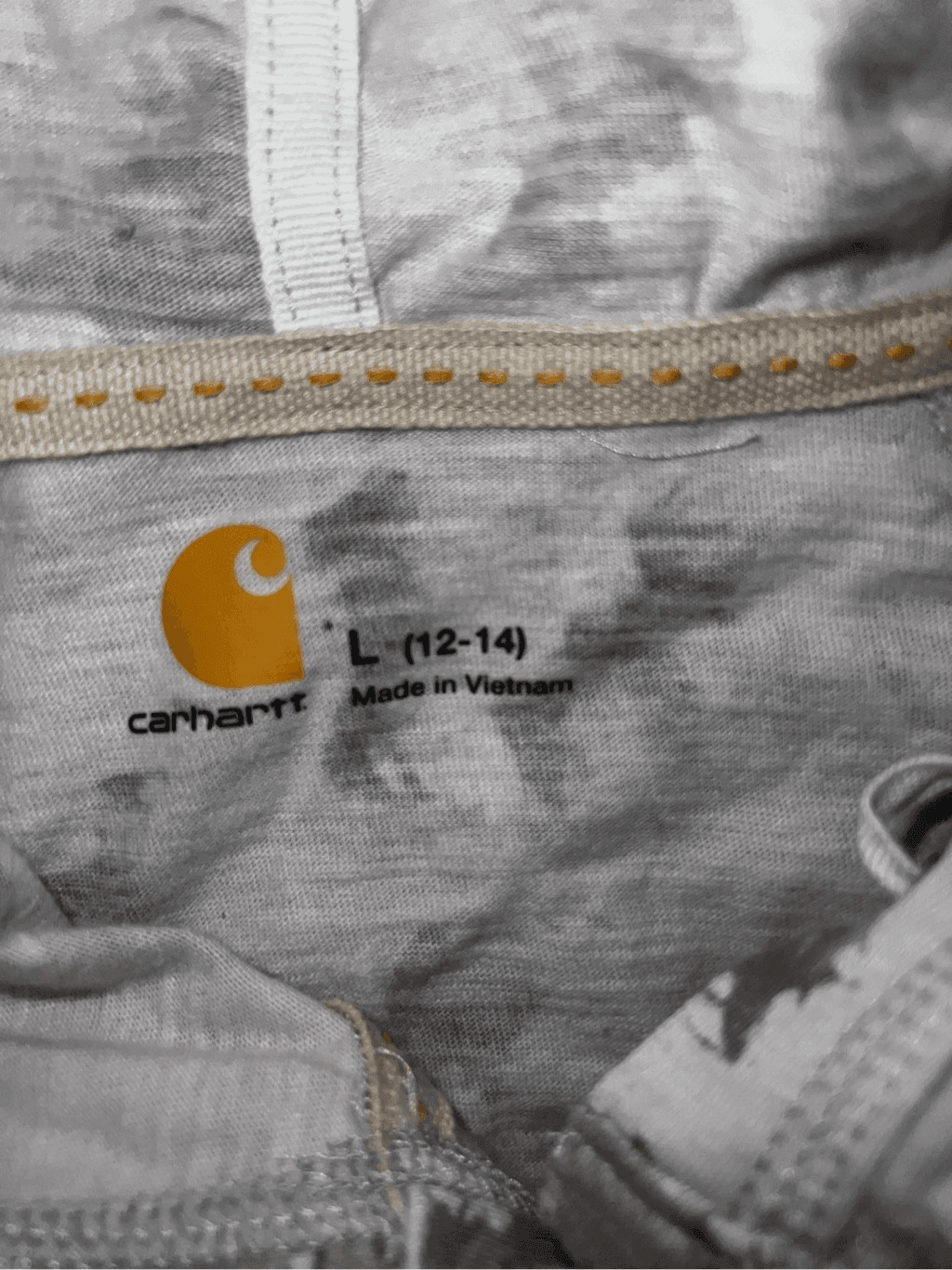 Carhartt light size l active/athleisure long sleeve hoodie half buttons - Thumbnail 5