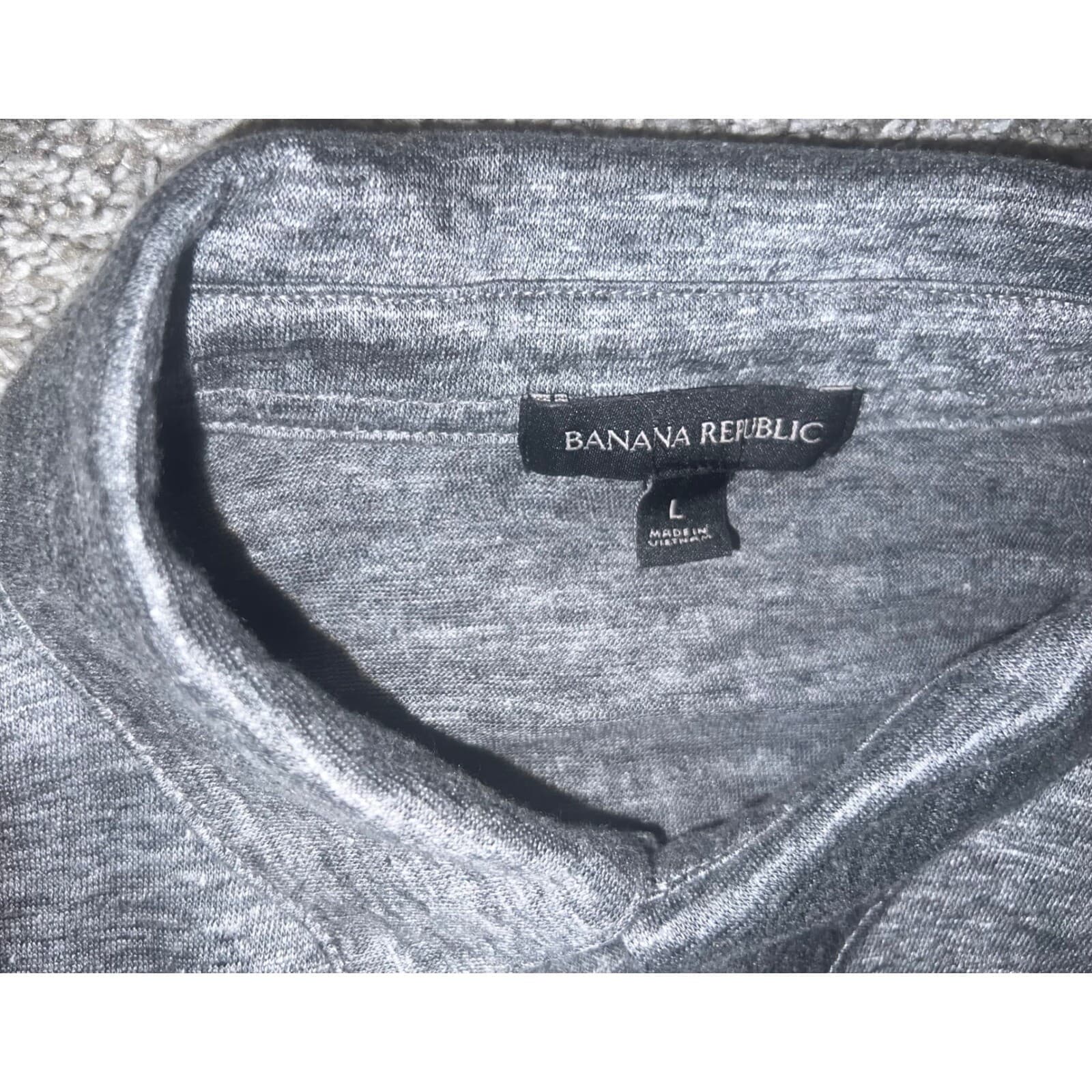 Banana Republic Polo Shirt Mens Size l Preppy Collar Short Sleeves Normcore - Thumbnail 3