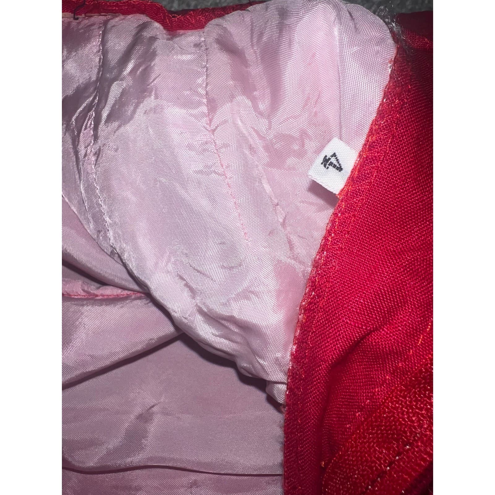 Vintage Bernard Zins Red Cotton Pleated P Sz 4 | Straight Leg Dopamine Designer - Thumbnail 4