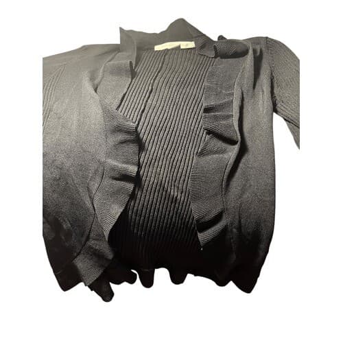 Diane von furstenberg cardigan Minimalist sz s Ruffle Dark Academia Emo - Thumbnail 3